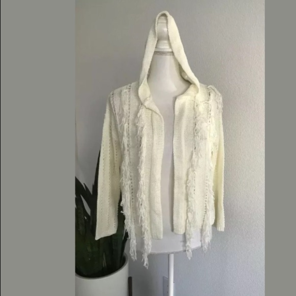 Paper Crane New For All Seasons Cream Cardigan L